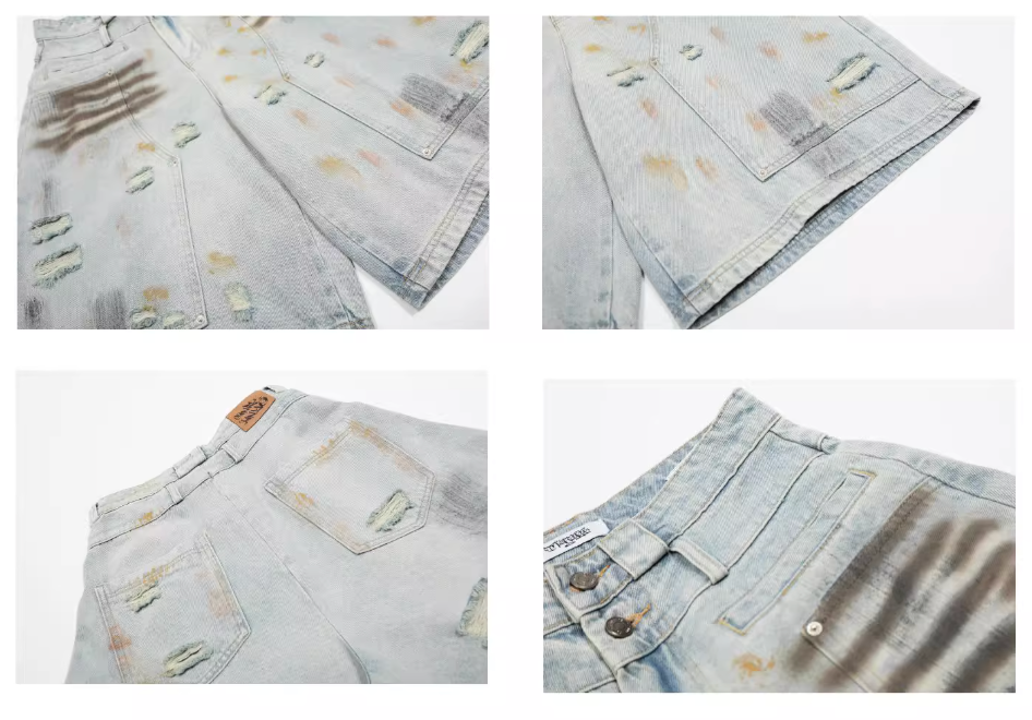 MADWITCH denim shorts