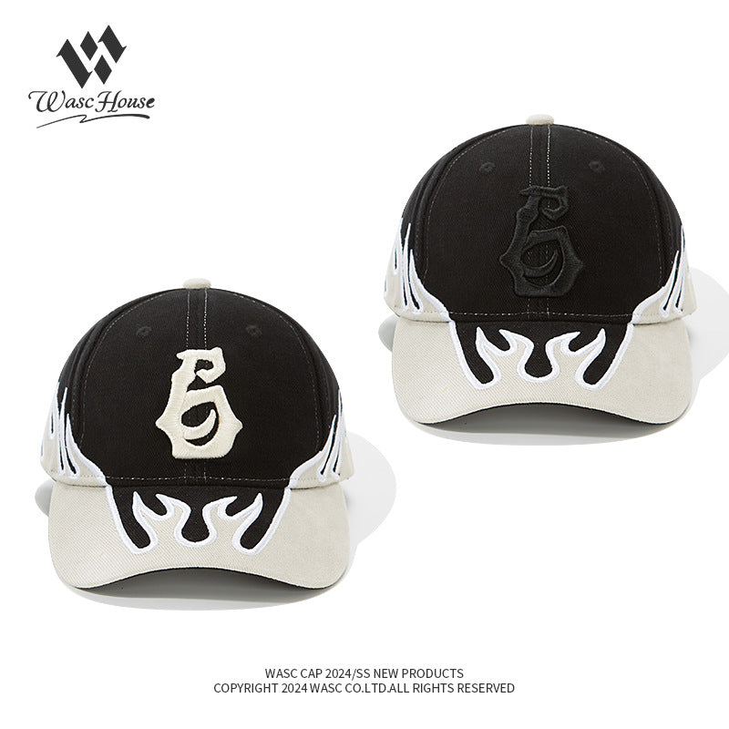 WASC Flame Drippy Retro Baseball Cap