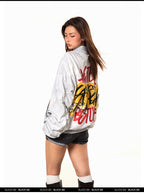 BLACKBB Graffiti Pioneer Flight Zipper Jacket Biker