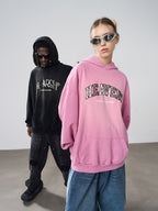 Harshandcruel wash graffiti modified embroidery Hoodie