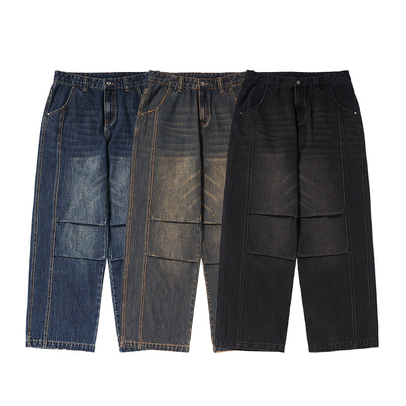 "Clearance"INFLATION Dirty Fit Cut Straight Jeans