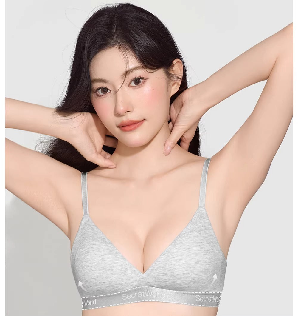 Secret World Sports Gathering Traceless Thin Bra Cover Set