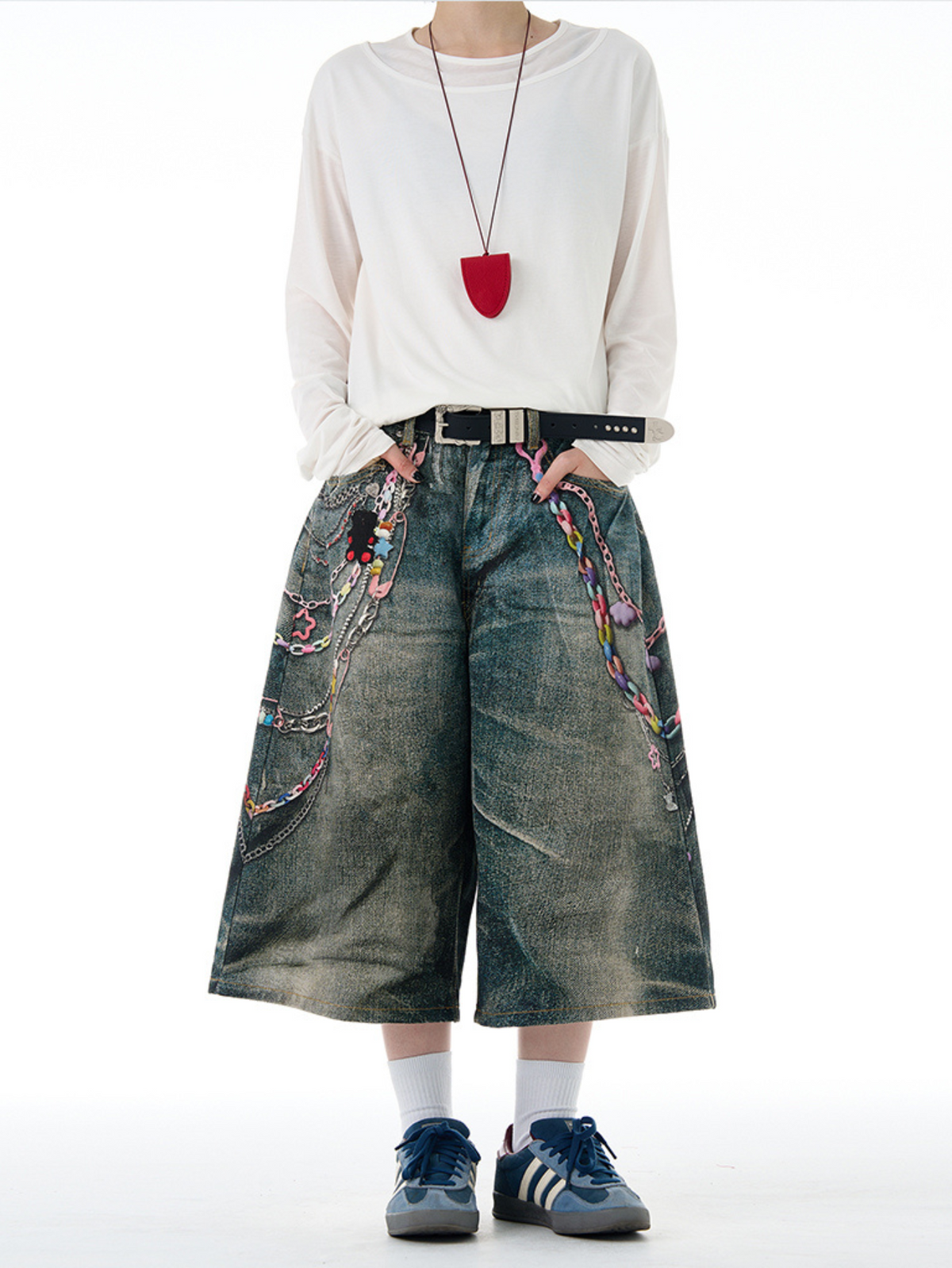 MADWITCH denim shorts