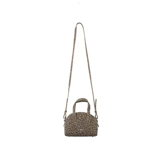 The CryingCenter leopard print small leather Boston bag