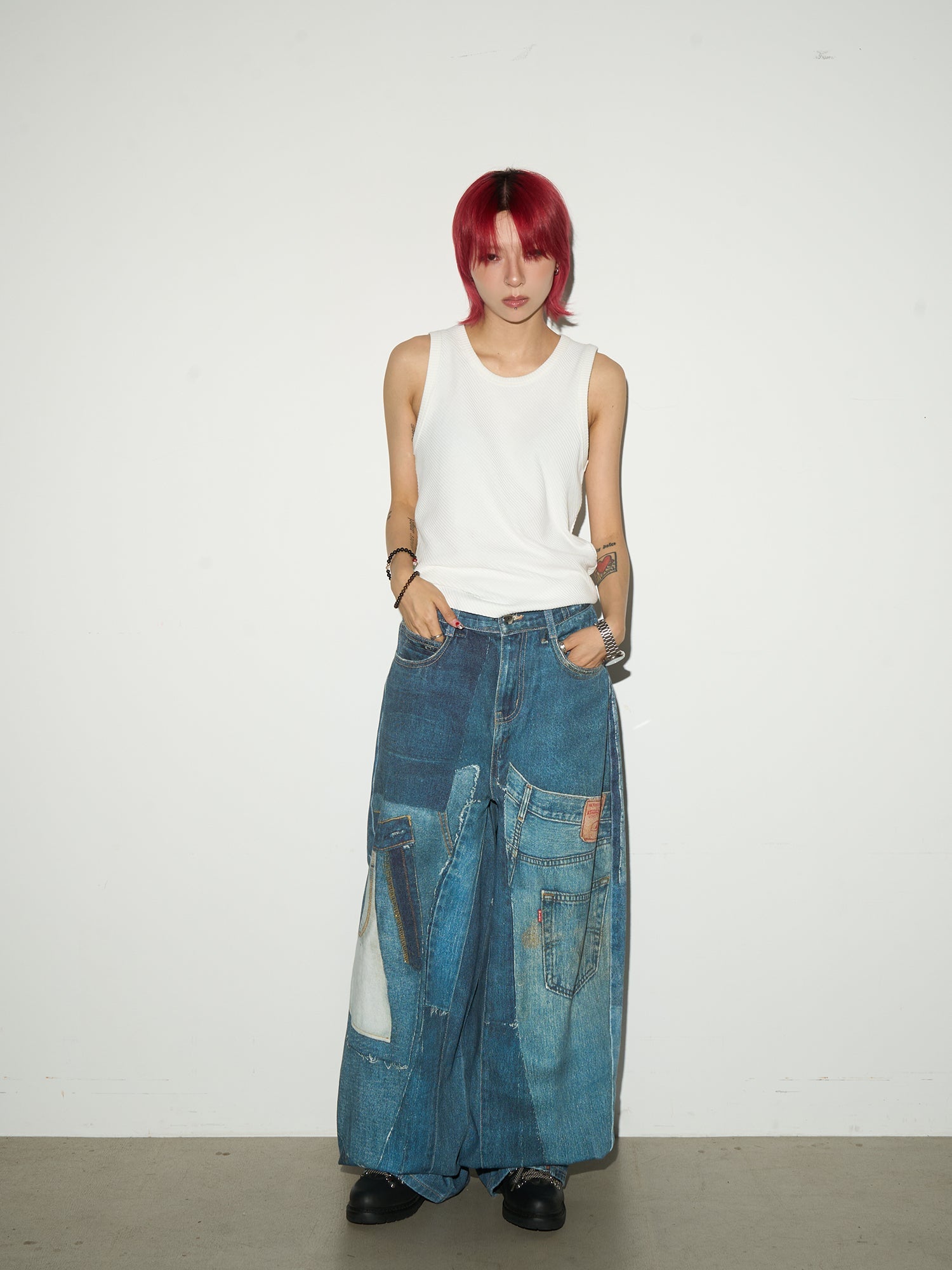 MICHINNYON print denim