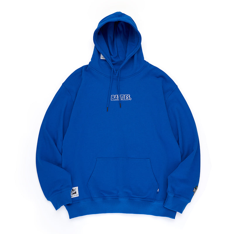 Battles Embroidered Cotton Terry Hooded Sweater