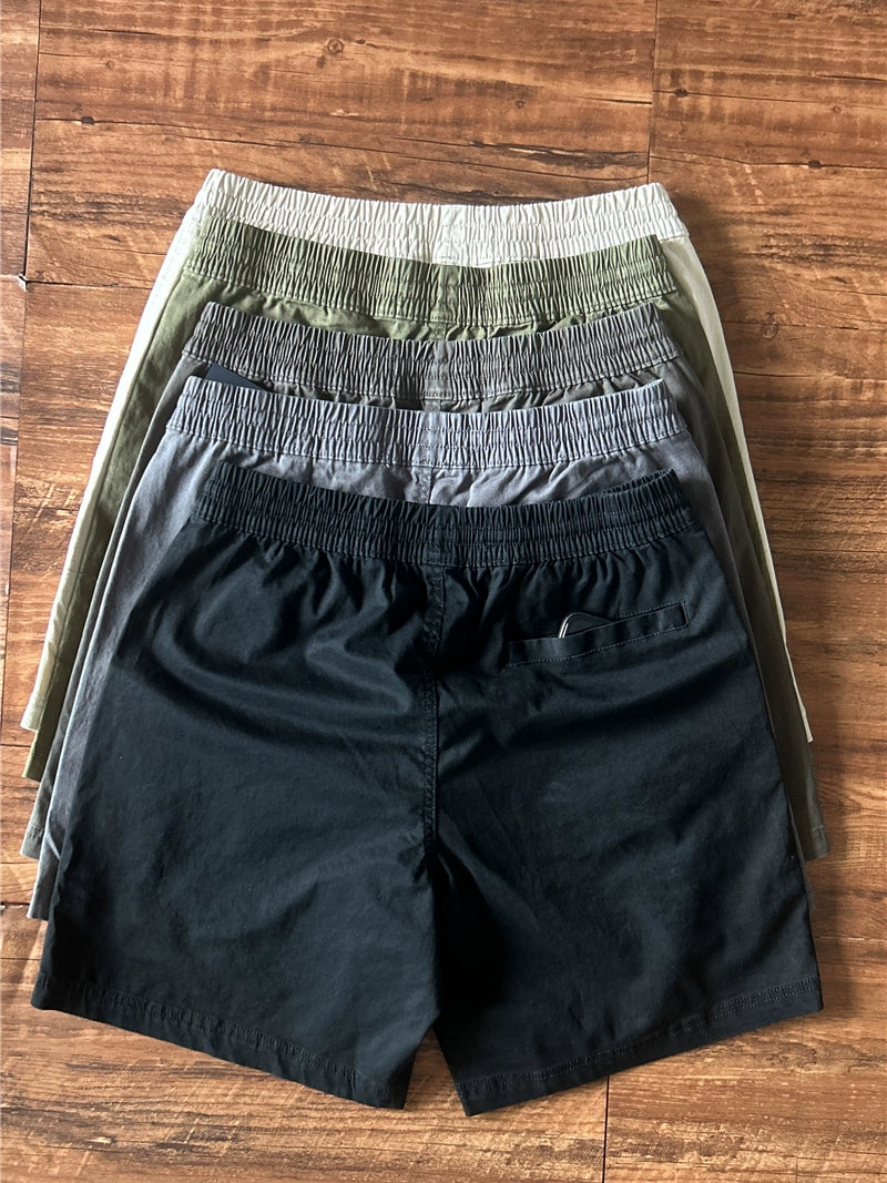 Japanese Washed Cotton Quarter Shorts