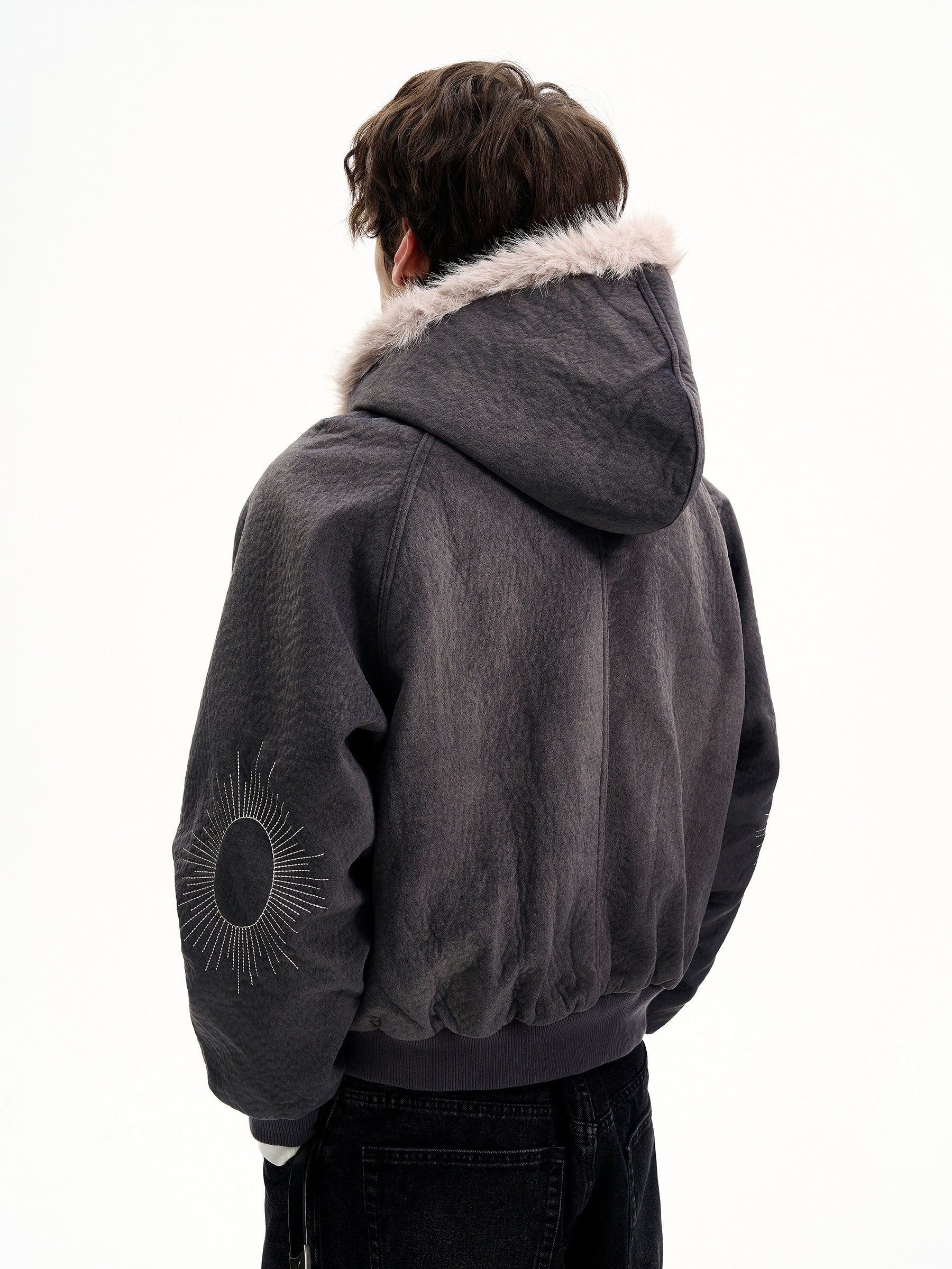 MaxDstr Cleanfit Mountain Carving Cotton Coat