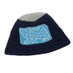 RHOMEHOUSE Hand Stitched Cloth Knitted Bucket Hat