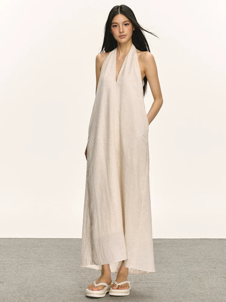 Anna Aneae Premium V-Neck Neck Dress