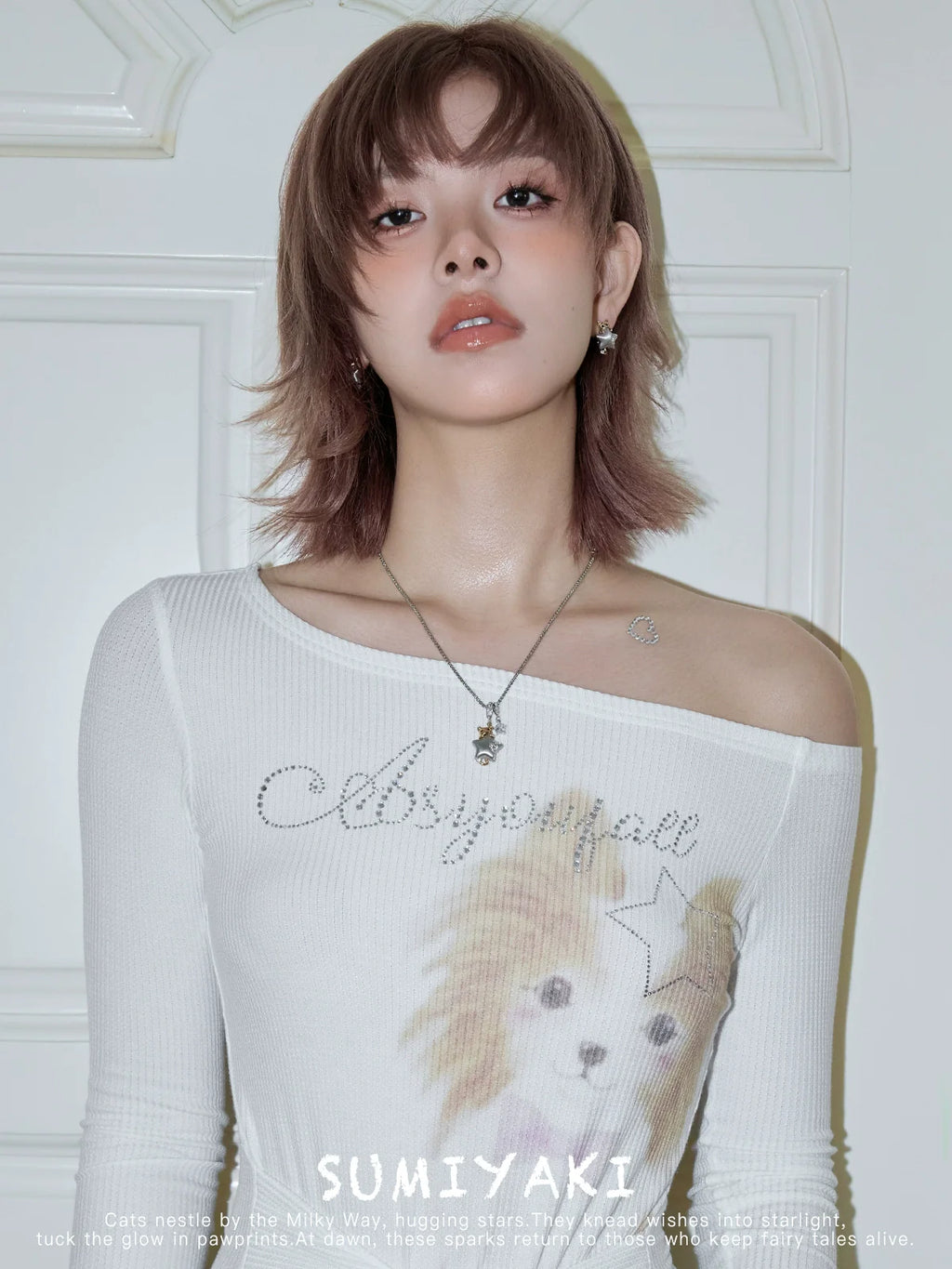 SUMIYAKI Dopamine Kitten Pendant Necklace