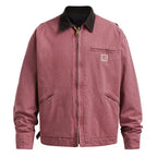 SOSTINE Washed Old Zipper Thinsulate Work Jacket