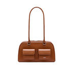 Neeley Red Leather Boston Bowling Bag