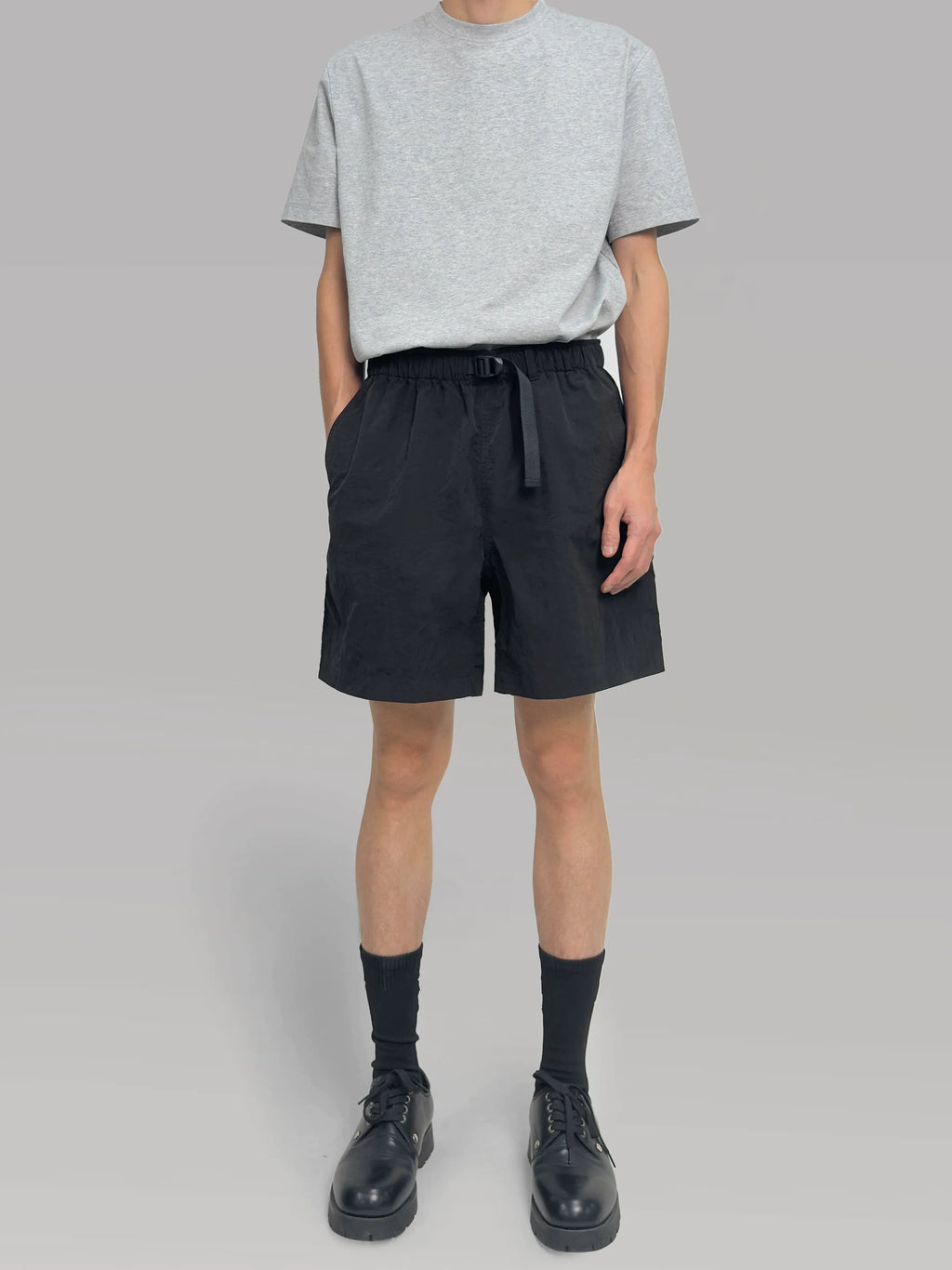 PLUS NO LOGO Waist Buckle Adjustment Loose Quick-drying Sports Shorts