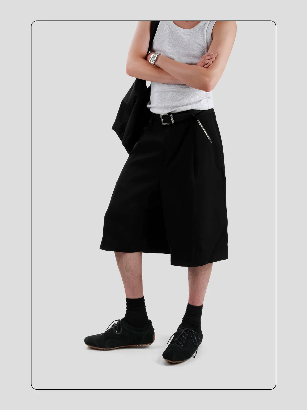 HANQIAORJI High Mercerized Leather Cowhide Training Shoes