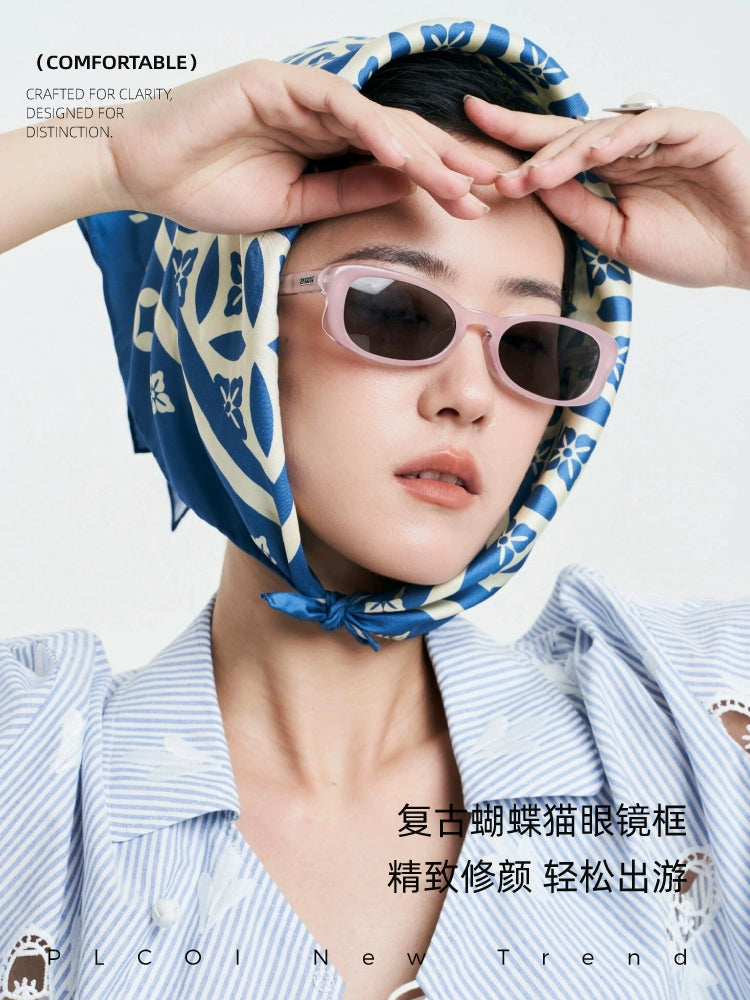 PLCOIN Butterfly Cat-Eye Sunglasses Zhang Jingyi Style UV400