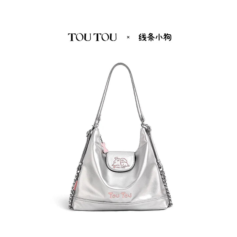 TOUTOU Line Puppy Tote Bag