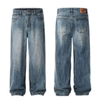 11KN Retro Straight Loose Versatile Jeans
