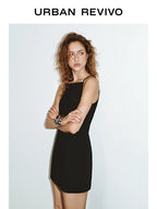 URBAN REVIVO Temperament Super Short Sleeveless Dress