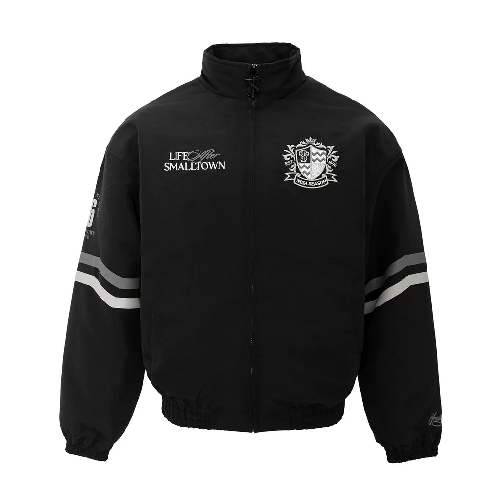 STK SmallTownKid Racing Badge Spliced Cotton Jacket