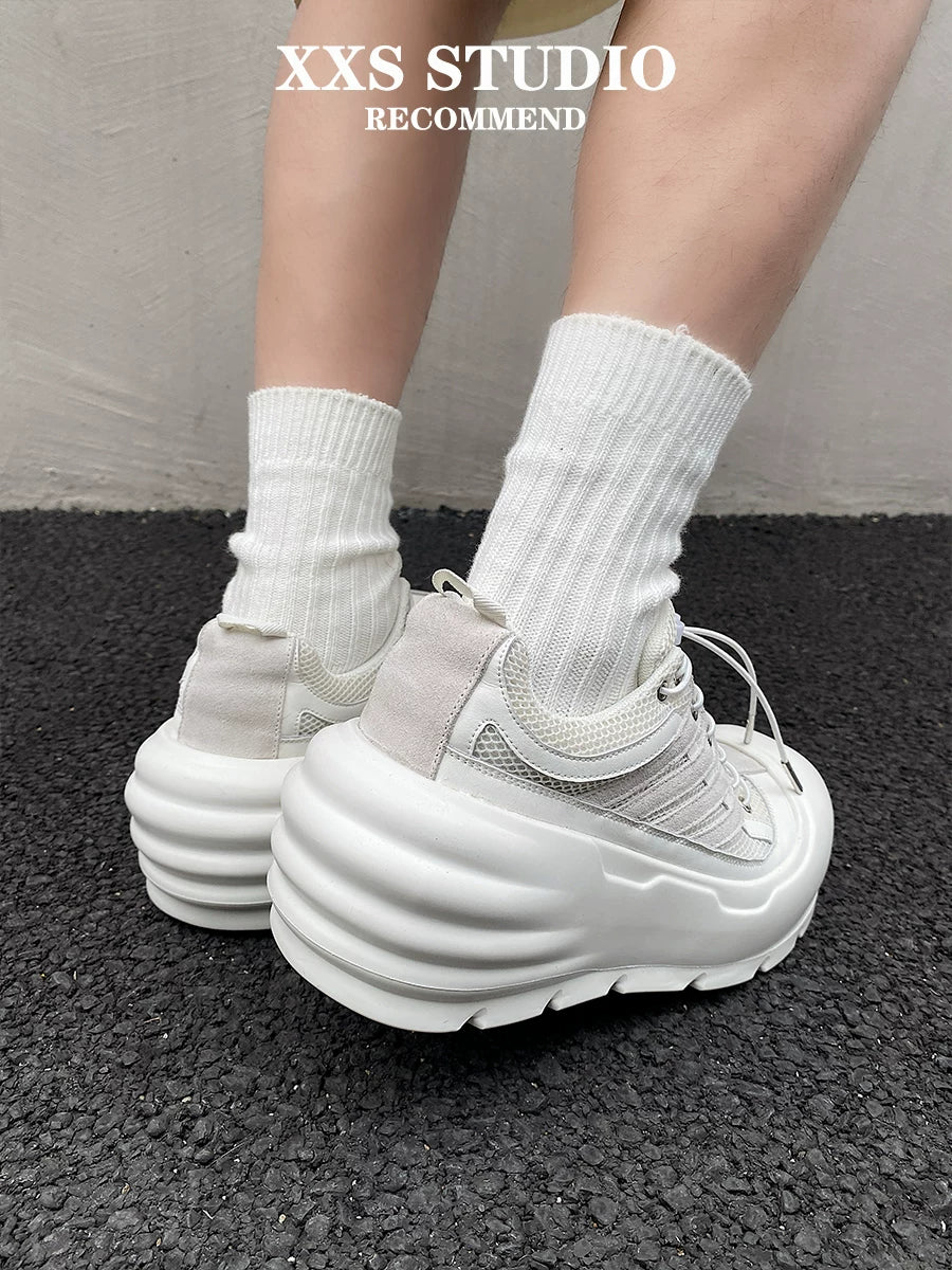MUYIN 8CM Mesh Platform Dad Sneakers