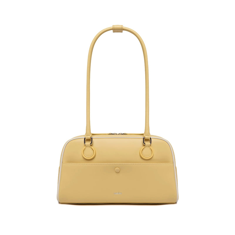 Neeley Large Leather Pillow Boston Bag