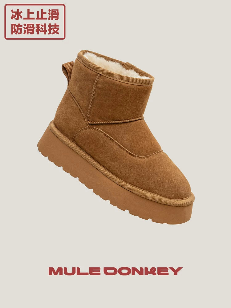 Donkey Anti Ski Velvet Mid Calf Boots