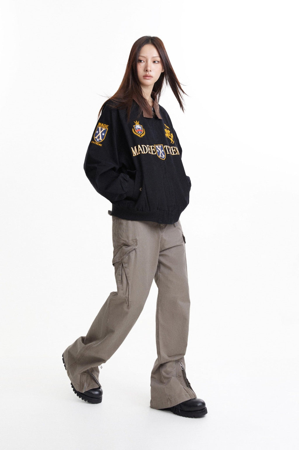 MADEEXTREME Twill Cotton Vintage Embroidered Jacket