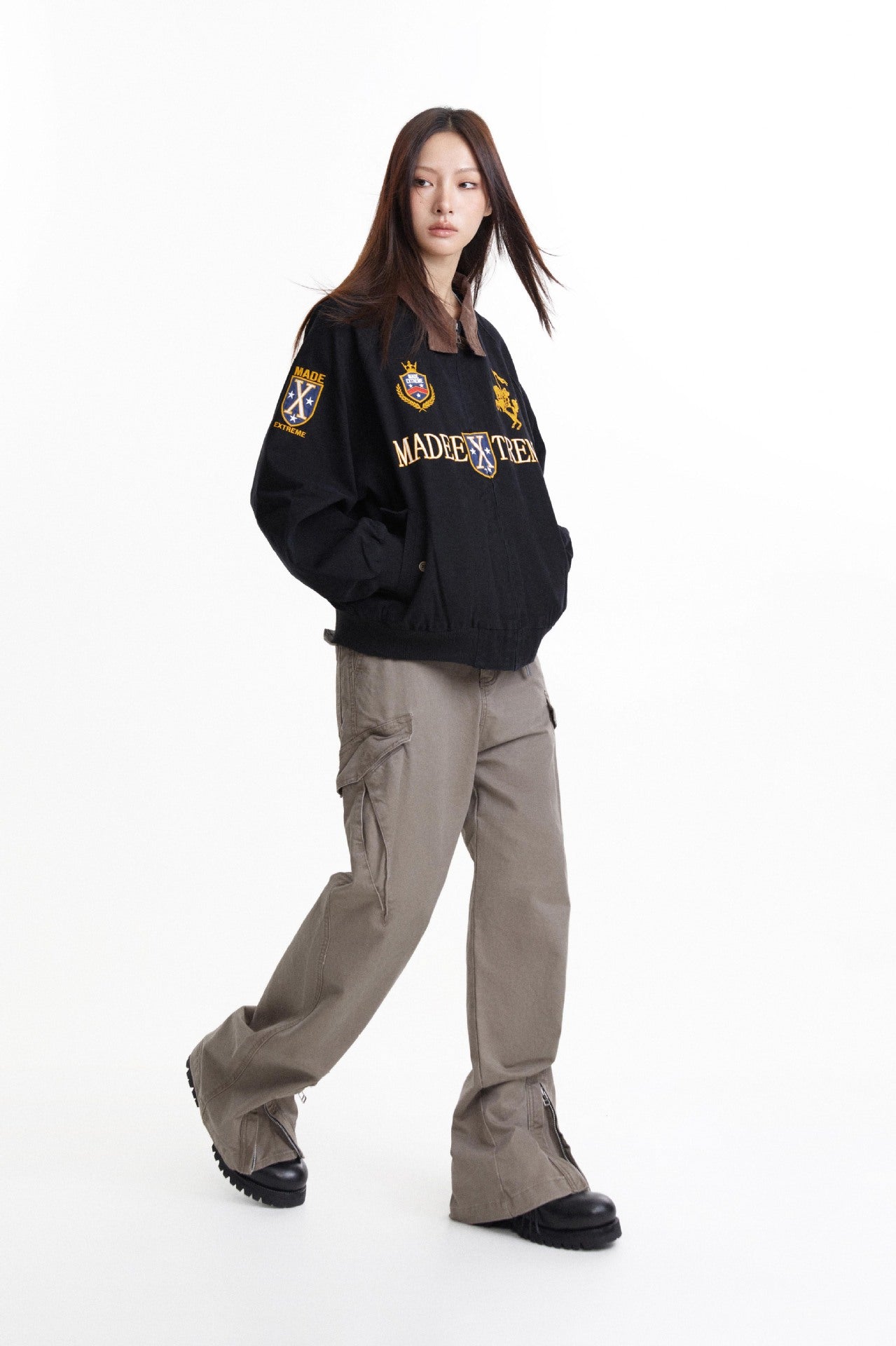 MADEEXTREME Twill Cotton Vintage Embroidered Jacket