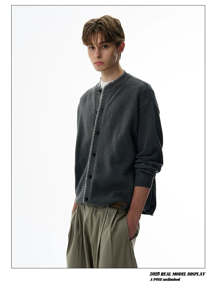 CHOIZE Vintage Casual Loose Versatile Knitted Sweater Jacket