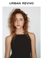URBAN REVIVO Temperament Super Short Sleeveless Dress