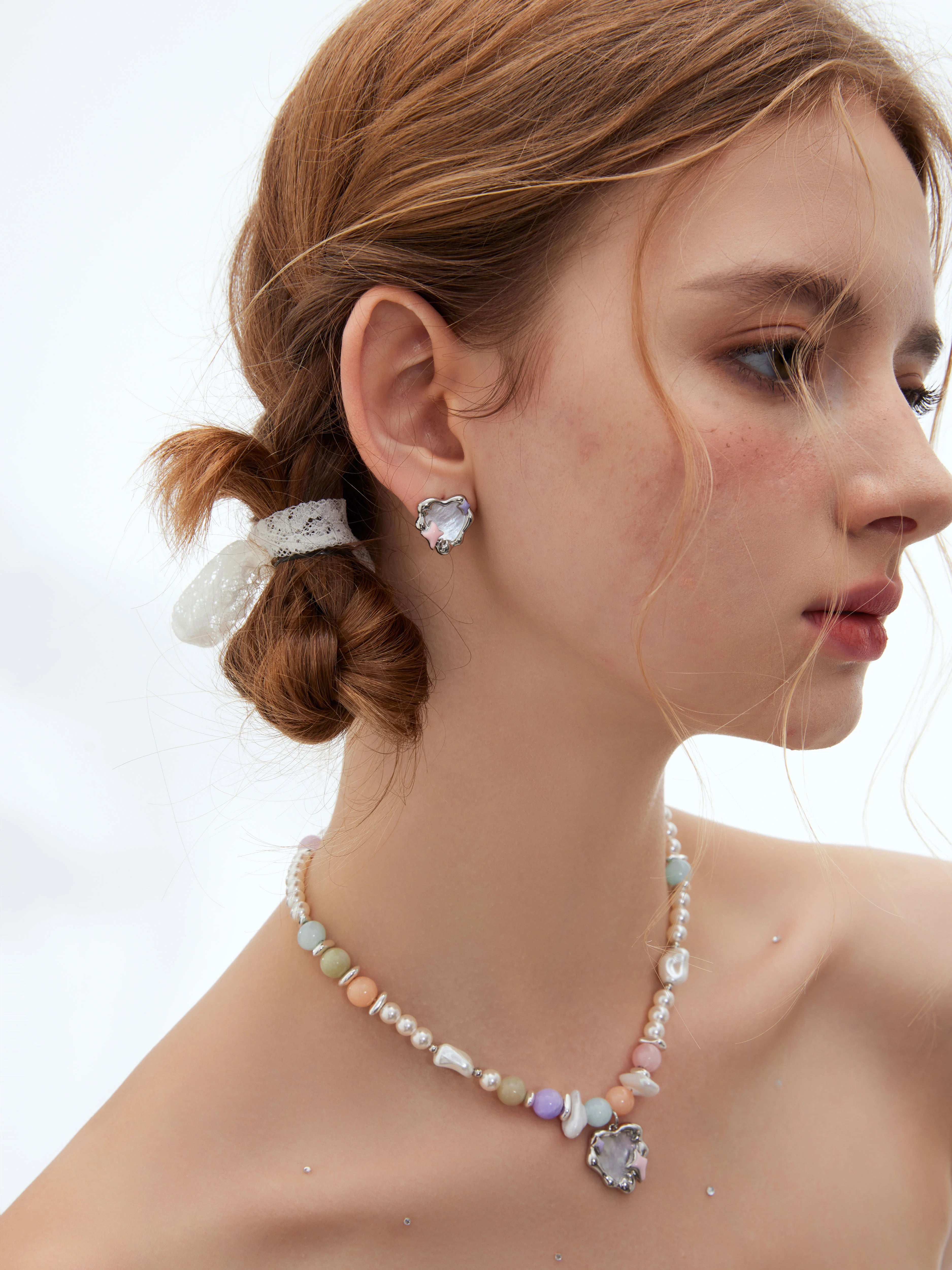 BULUBULU Sugar Bean Story Mother-of-Pearl Star Earrings