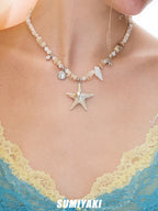 SUMIYAKI Starfish Shell Handmade Beaded Necklace