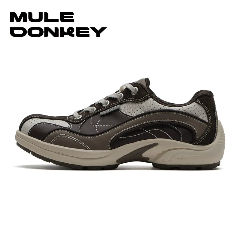 Donkey Heightening Casual Retro Racing Shoes