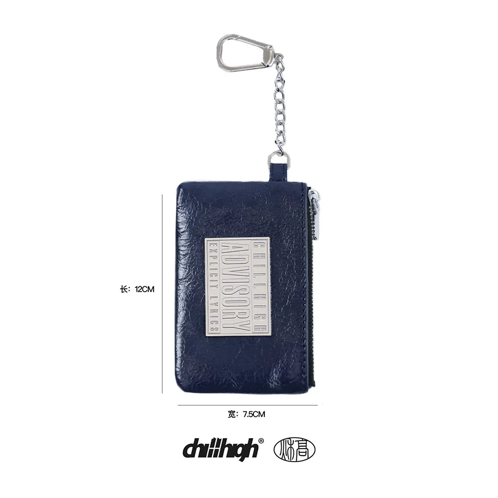 ChillHigh Crack Leather Simple Casual Card Bag