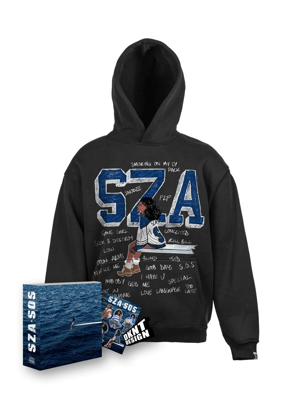 DKNT SZA SOS hand-painted graffiti Hoodie