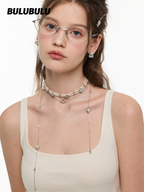 BULUBULU Shaoguang Stacked Pearl Long Necklace