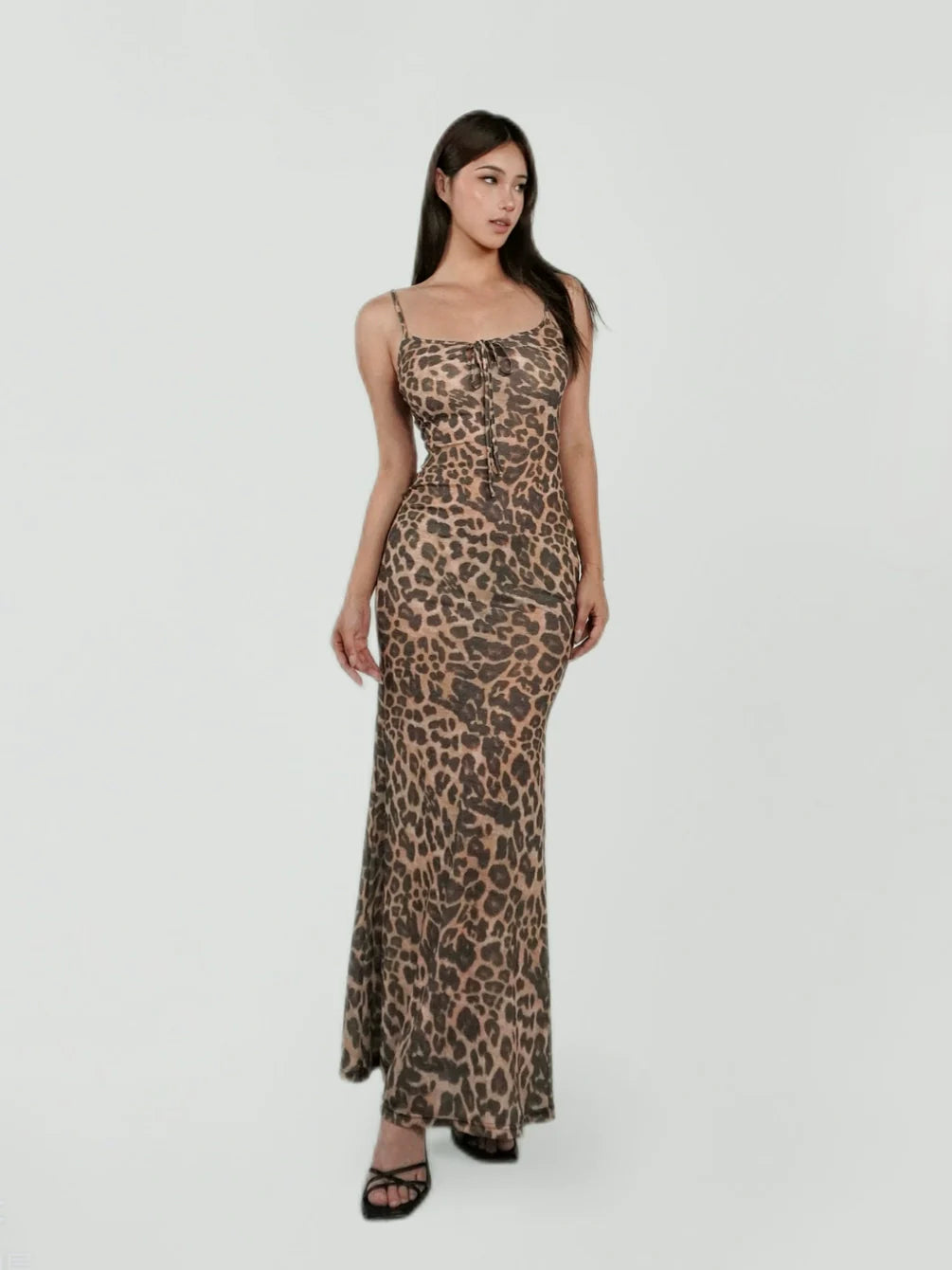 Jim Kennet Leopard Slim Fit Stretch Suspender Dress