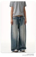 11KN Straight and Thin Three-dimensional Loose Jeans