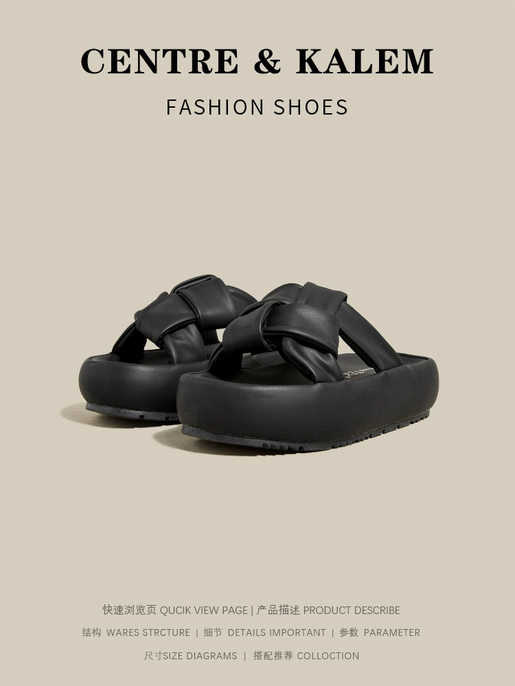 CENTREKALEM Thick-Soled Beach Sandals