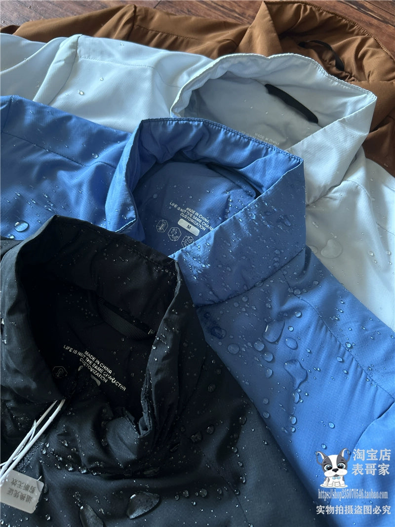 Stand Collar Water-Repellent Cotton Jacket