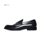 SHENLV STUDIO Vampire embossed cowhide loafers