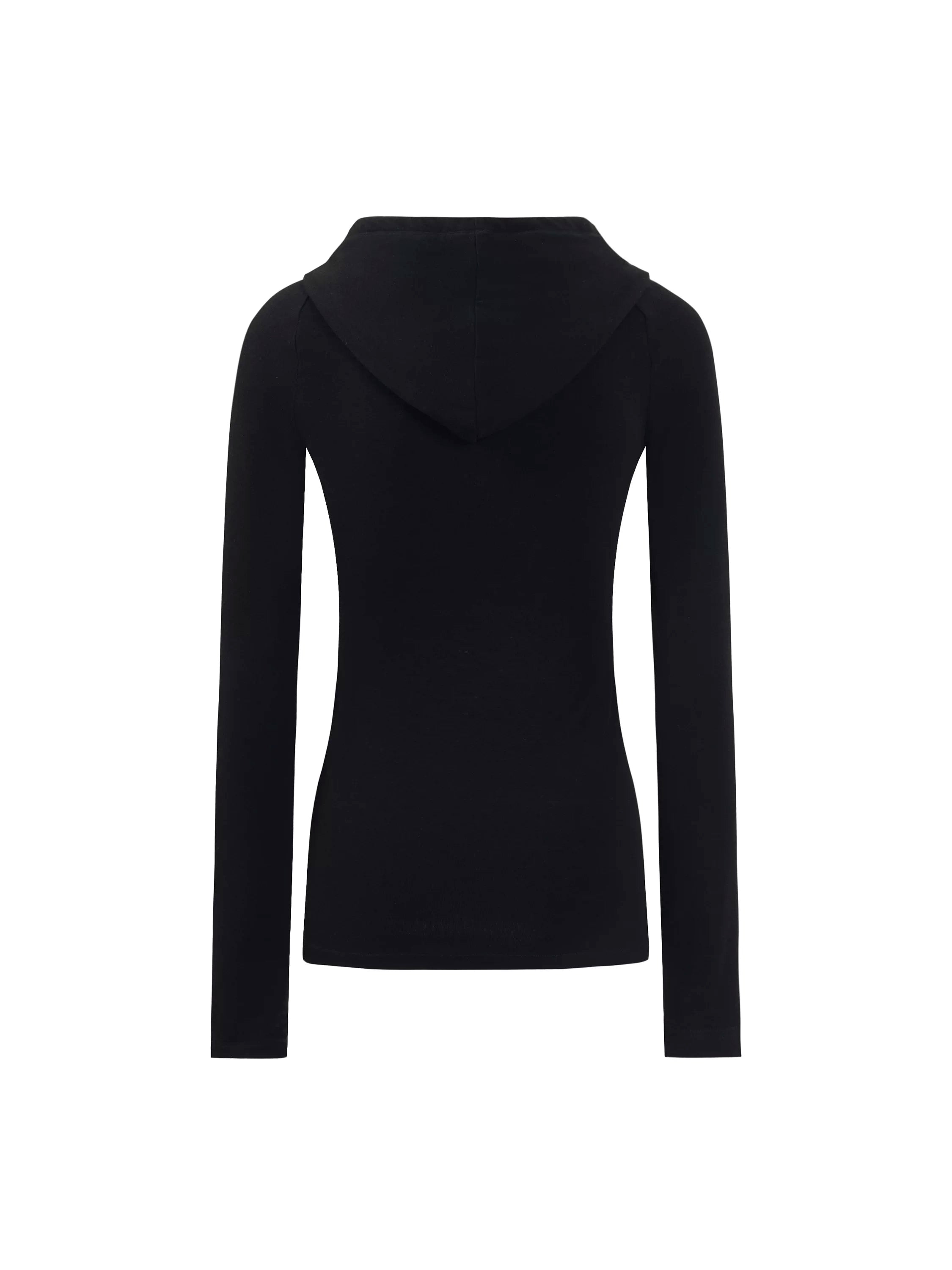 RECOLETA Retro Slim Henley Knit Long Sleeve Tee