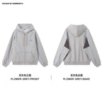 Mr. Jiangnan NewJNXS Constant Warm Leather Contrast Hooded Cardigan Jacket