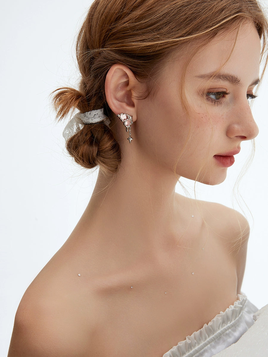 BULUBULU Mirror Butterfly Pink Earrings