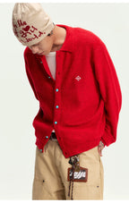 CoosRetro Lazy Wind Warm Casual Knitted Cardigan Jacket