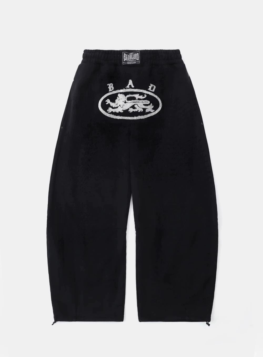 BADBLOOD High-Waist Wide-Leg Scimitar Sweatpants