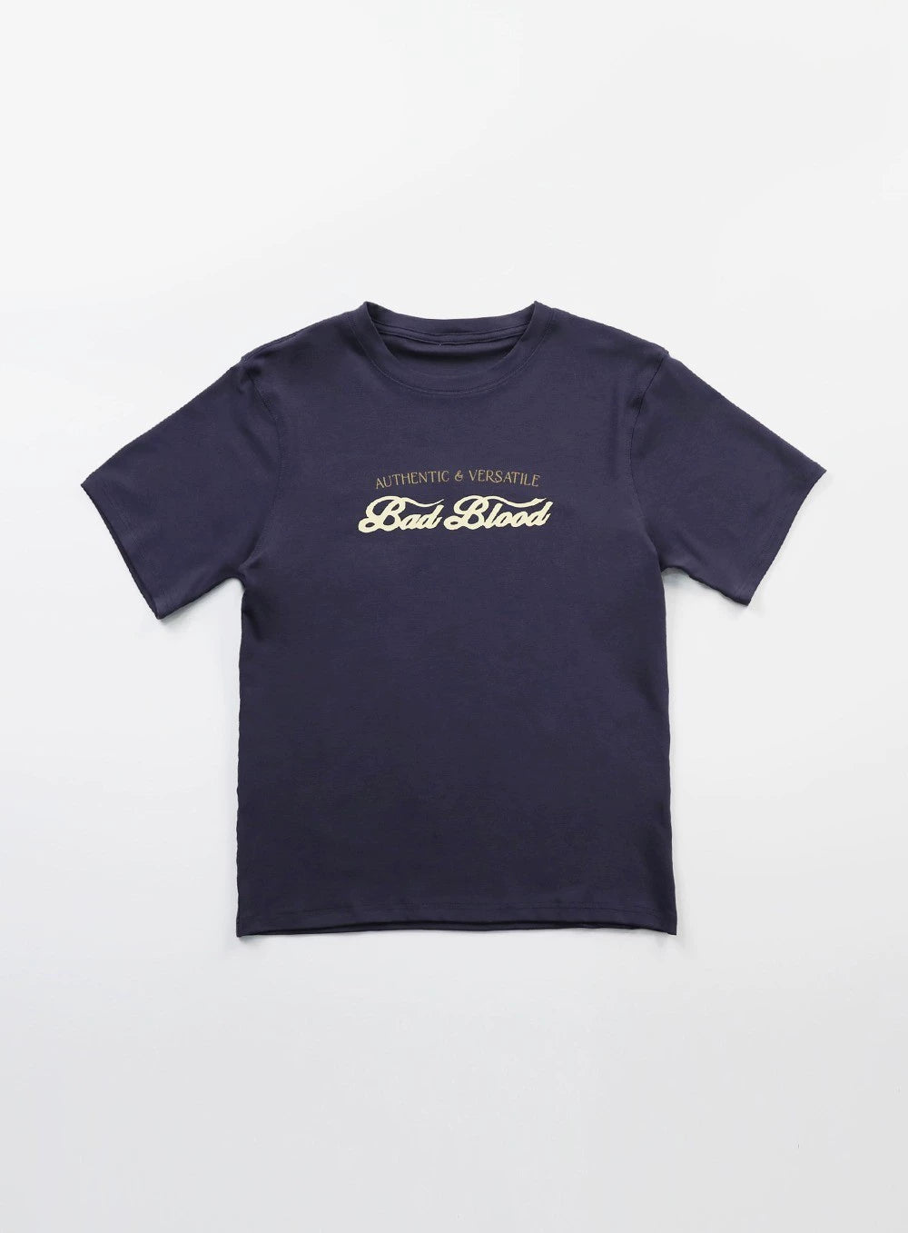 BADBLOOD Retro Print Slim Short Sleeve Tee