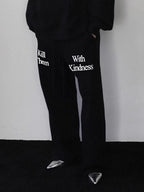 BADBLOOD High-Street Loose Straight Sweatpants