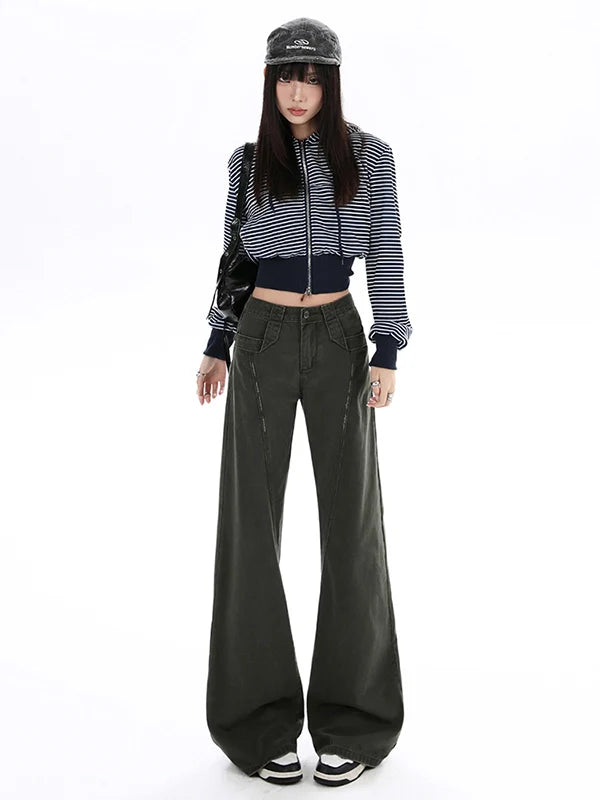 KPSR Vintage Slightly Stretched Wide-Leg Jeans